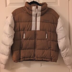 Columbia Women’s Pike Lake II Jacket: CREAM/BROWN  SIZE M